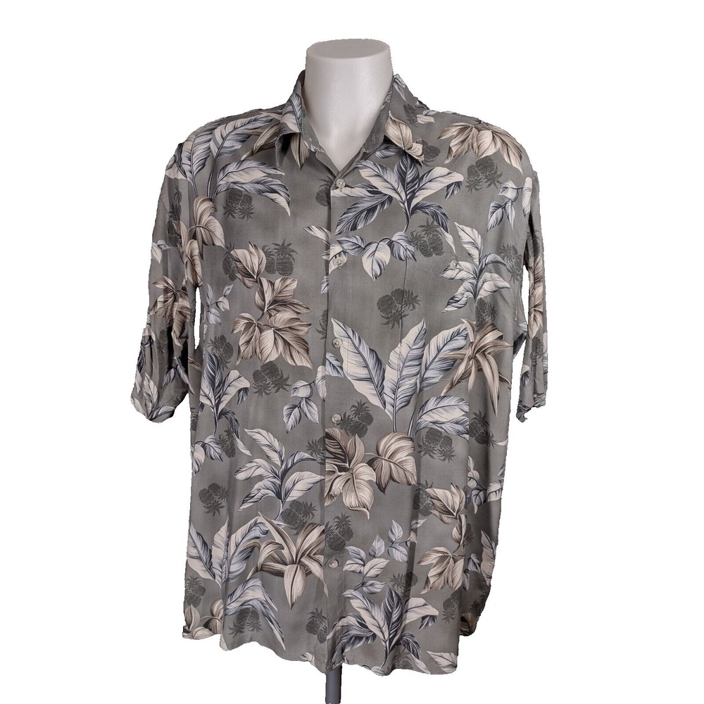 St Johns Bay Hawaiian Shirt Men's Size 2XL  Island Style‎ Short Sleeve Button Up